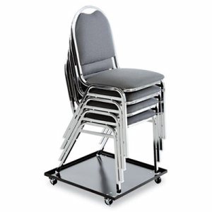 Stacking Chair Dolly, 22-1/2w x 22-1/2d, Black