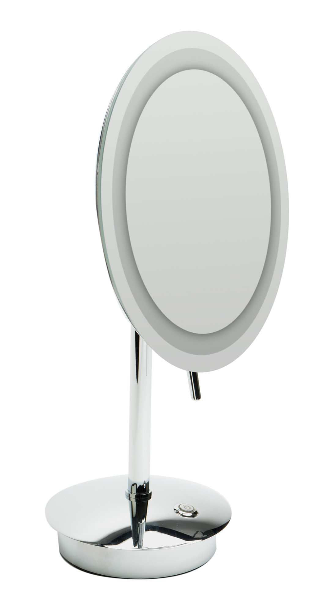ALFI brandABM9FLED-PCPolished Chrome Tabletop Round 9" 5x Magnifying Cosmetic Mirror with Light