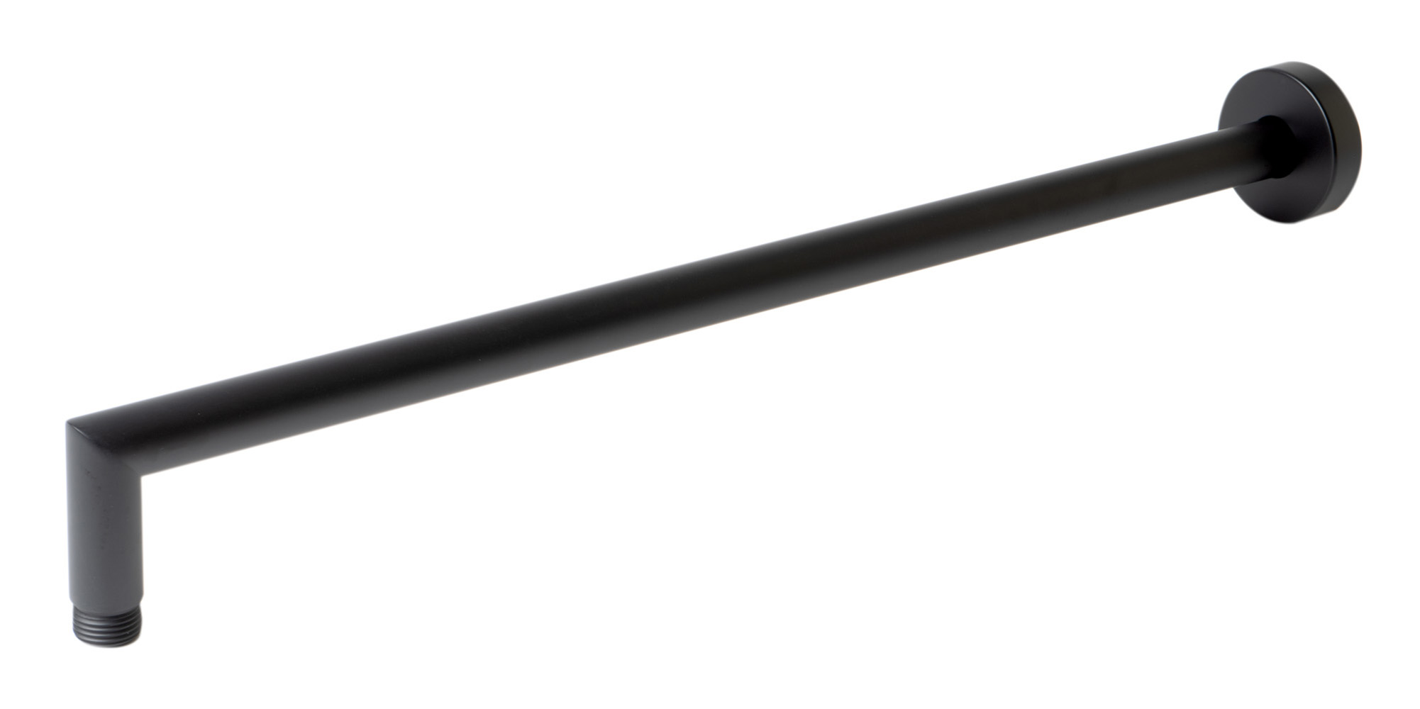 ALFI brand ABSA20R-BM Black Matte 20" Round Wall Shower Arm