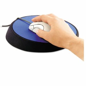 Wrist Aid Ergonomic Circular Mouse Pad, 9" Diameter, Cobalt