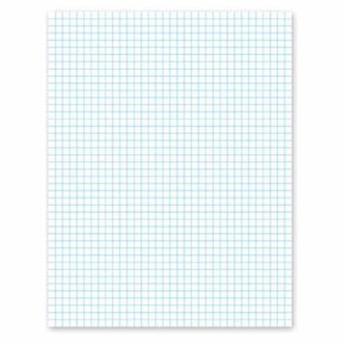 Quadrille Pads, 4 Squares/Inch, 8 1/2 x 11, White, 50 Sheets