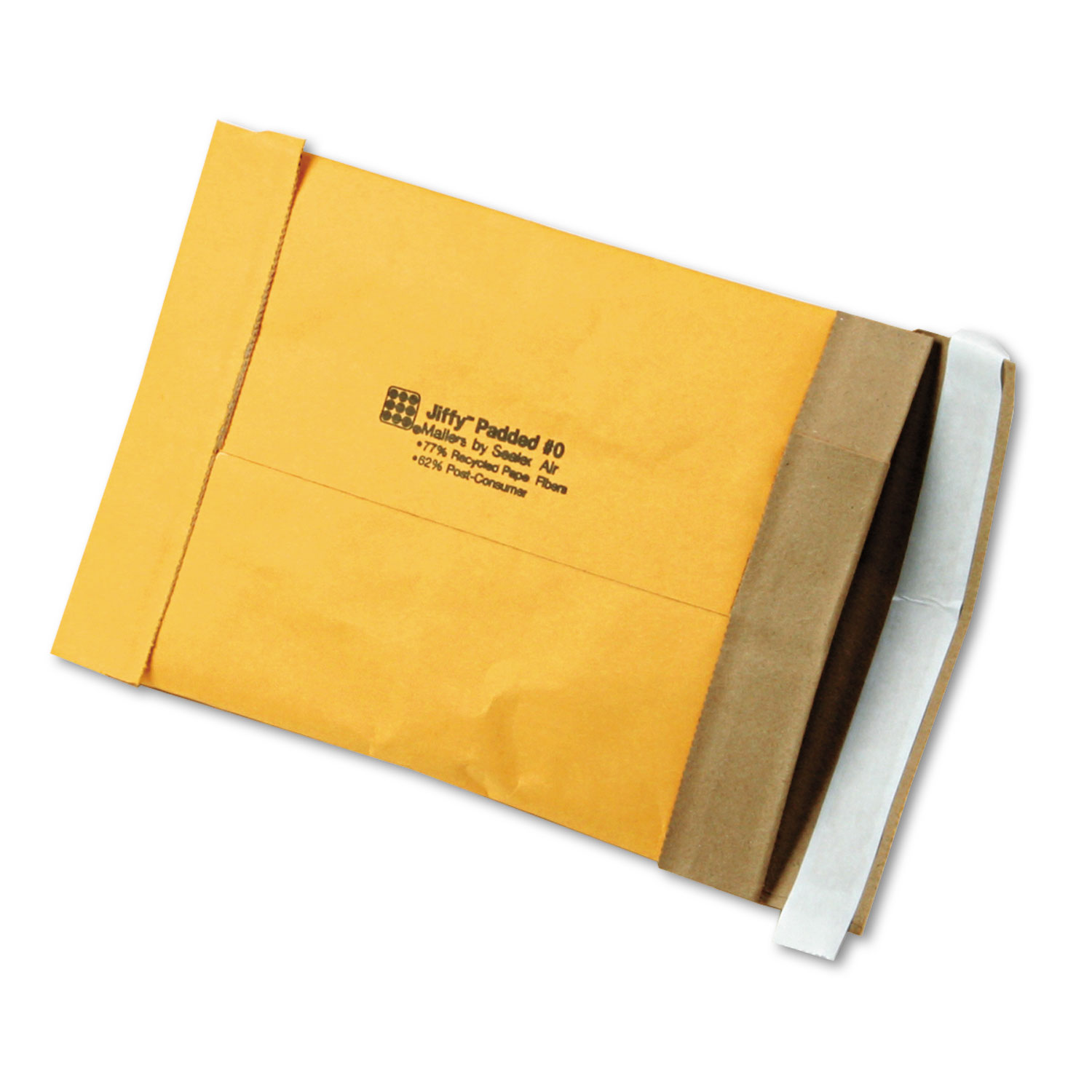 Jiffy Padded Self Seal Mailer, #0, 6 x 10, Natural Kraft, 250/Case