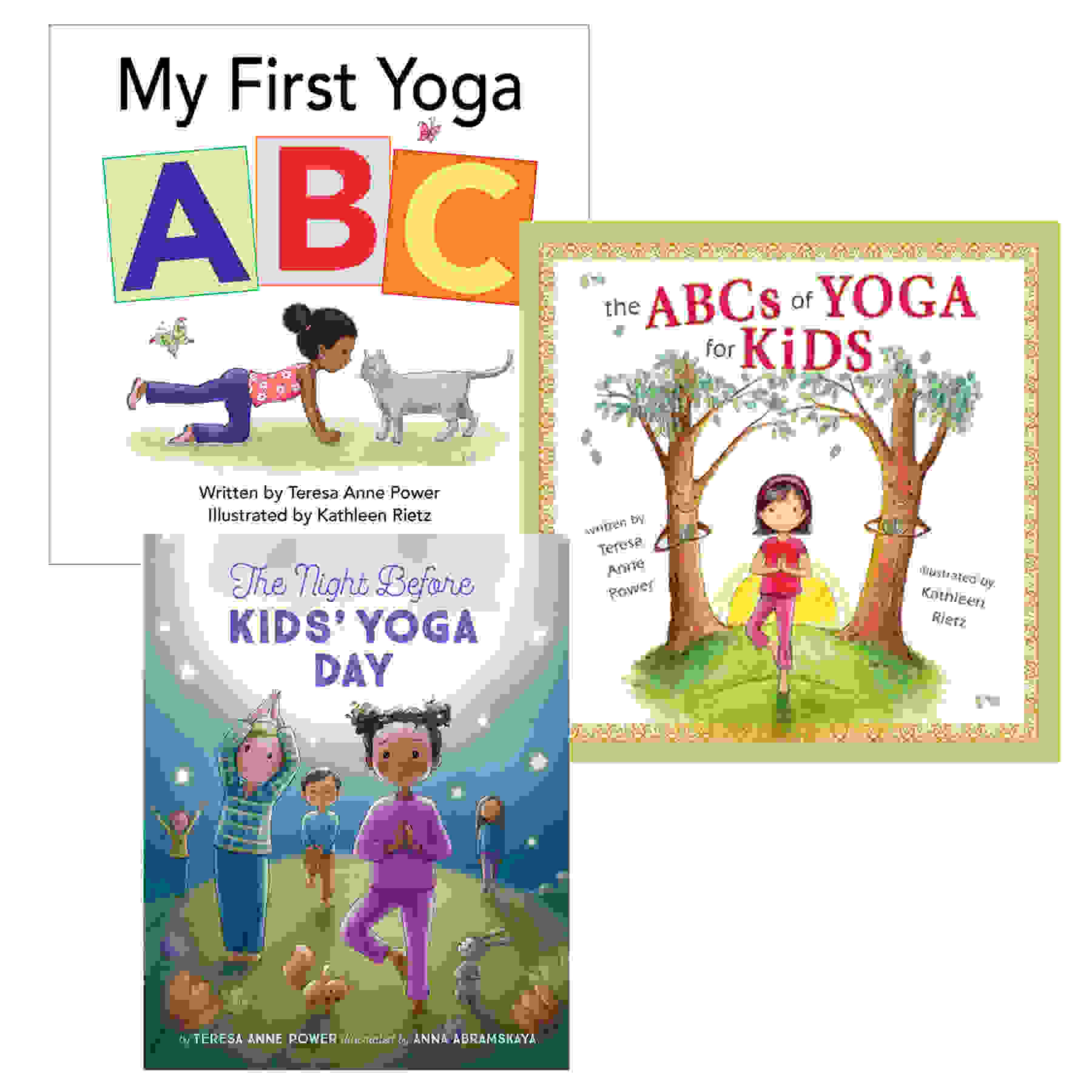 Kid's Yoga Book Set, 3 Books