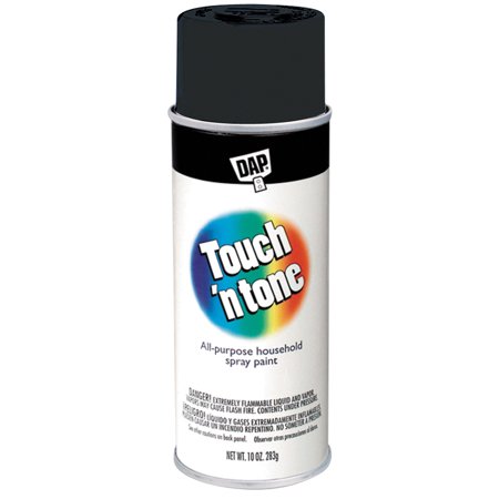 Dap Touch N Tone 10 Oz Sprays Flat Black