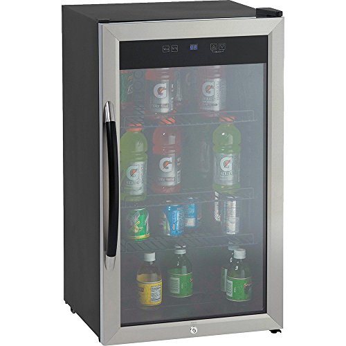 Beverage Cooler With Stainless Steel Door
