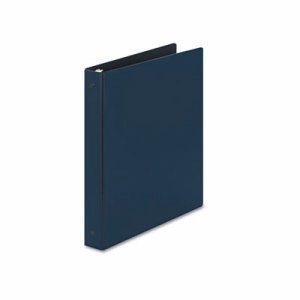 Economy Non-View Binder with Round Rings, 11 x 8 1/2, 1" Capacity, Blue