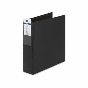 Economy Non-View Binder with Round Rings, 11 x 8 1/2, 2" Capacity, Black