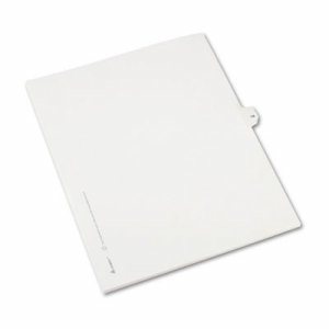 Allstate-Style Legal Exhibit Side Tab Divider, Title: 14, Letter, White, 25/Pack
