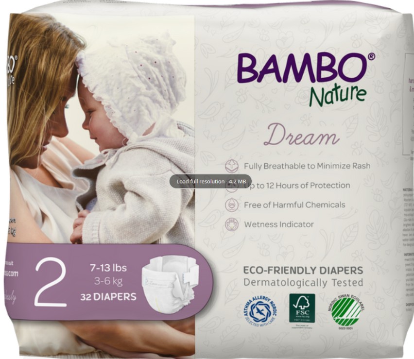 Bambo Nature Baby Diapers Size 2