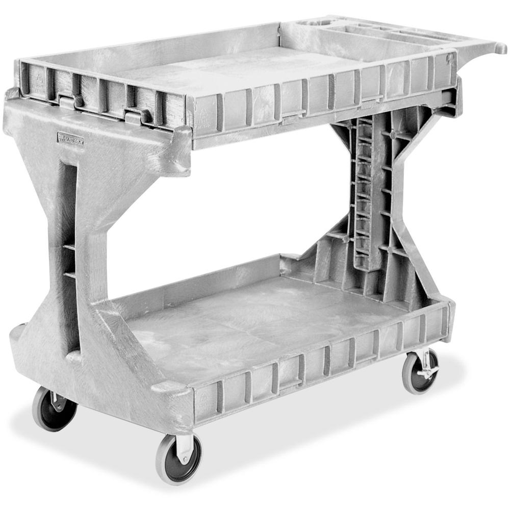 Akro-Mils ProCart Utility Cart - 400 lb Capacity - Plastic Foam - x 45" Width x 24" Depth x 35" Height - Gray - 1 Each
