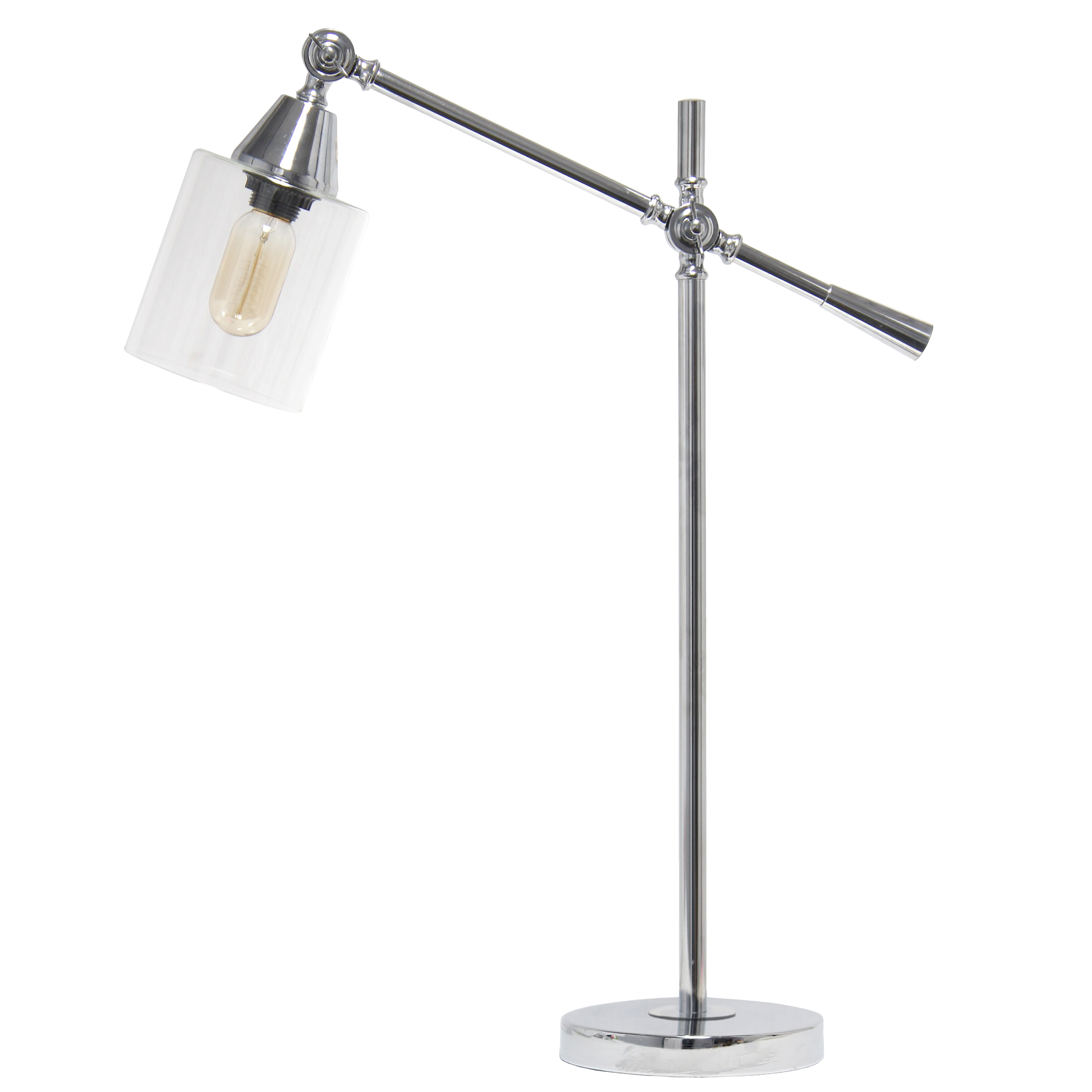 Lalia Home Vertically Adjustable Desk Lamp, Chrome