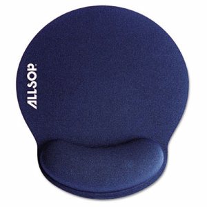 Allsop ComfortFoam Memory Foam Mouse Pad with Wrist Rest - 1" x 9" x 10" Dimension - Blue - Memory Foam - Stress Resistant - 1 P