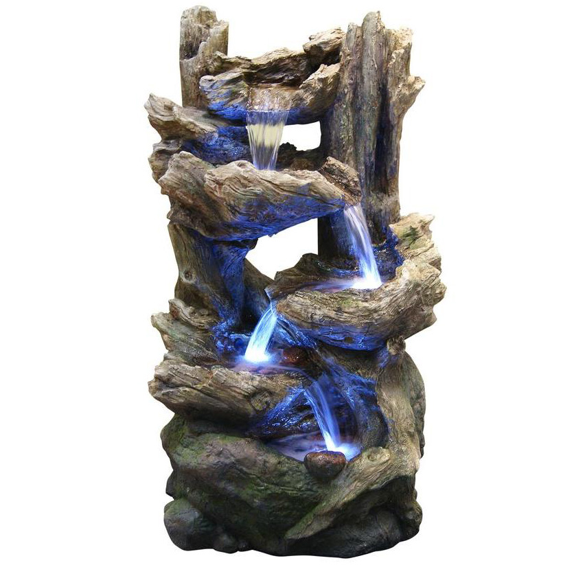 Flowing Fountain with LED Light
