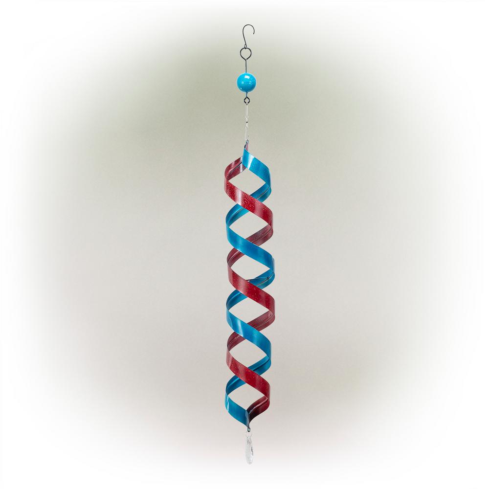 Red and Blue Wind Spinner Metal Hanging DTcor