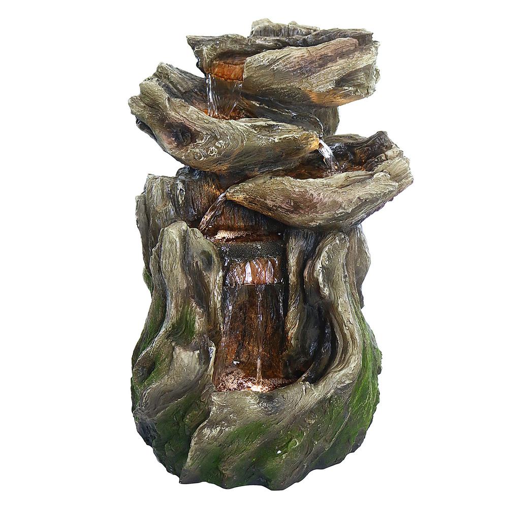 Rainforest 4-Tier Fountain with LED Lights
