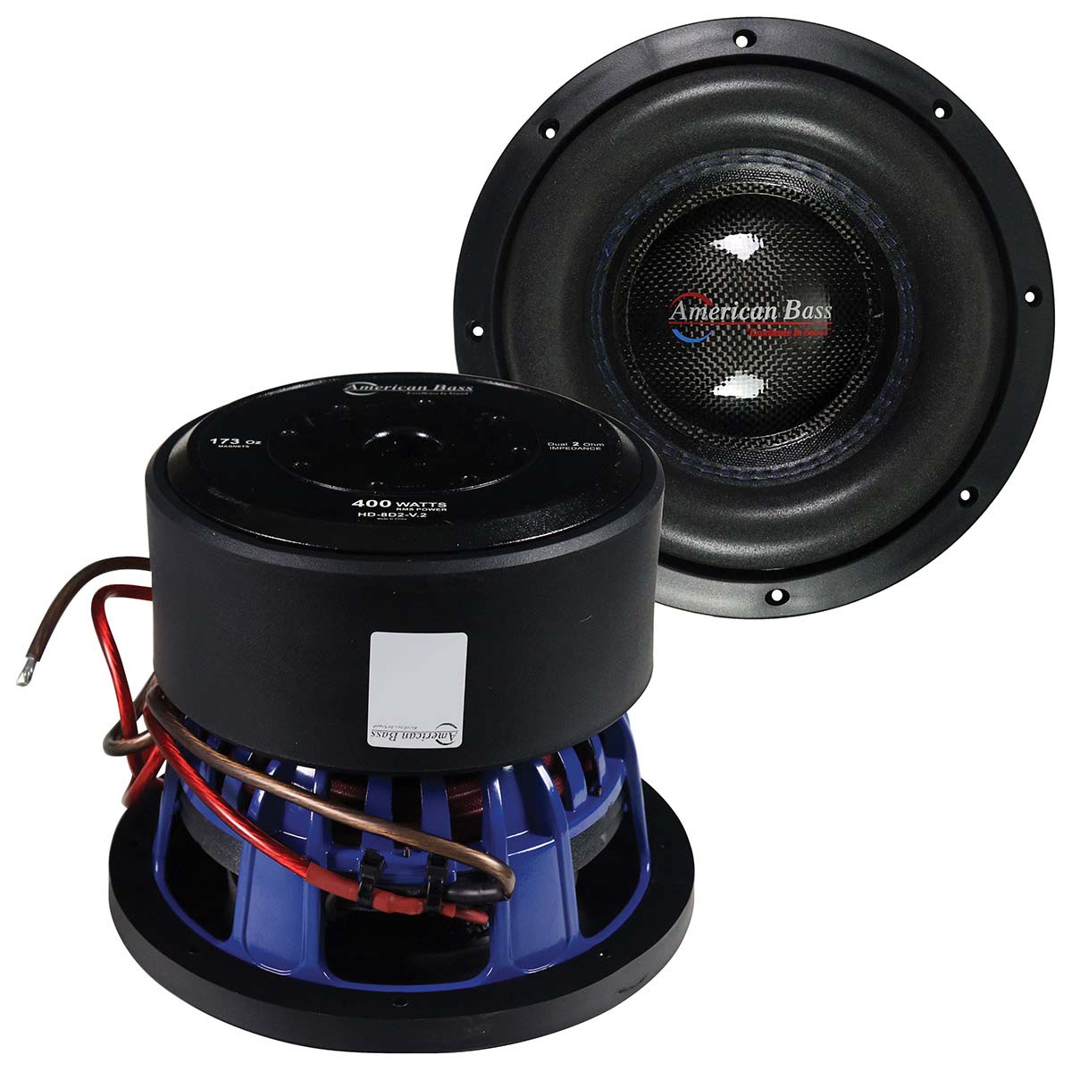 American Bass 8GǦ Woofer 400W RMS/800W Max Dual 2 Ohm Voice Coils