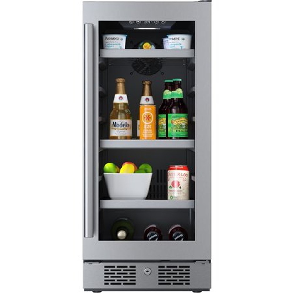 86 CAN 15 UNDERCOUNTER STAINLESS STEEL BEVERAGE COOLER RIGHT HINGED