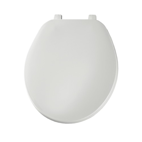 Round Front Bowl Plastic Closet Seat White