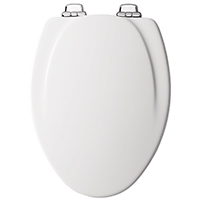 Mayfair 130CHSL Toilet Seat, For Use With Elongated Bowls, Molded Wood, White