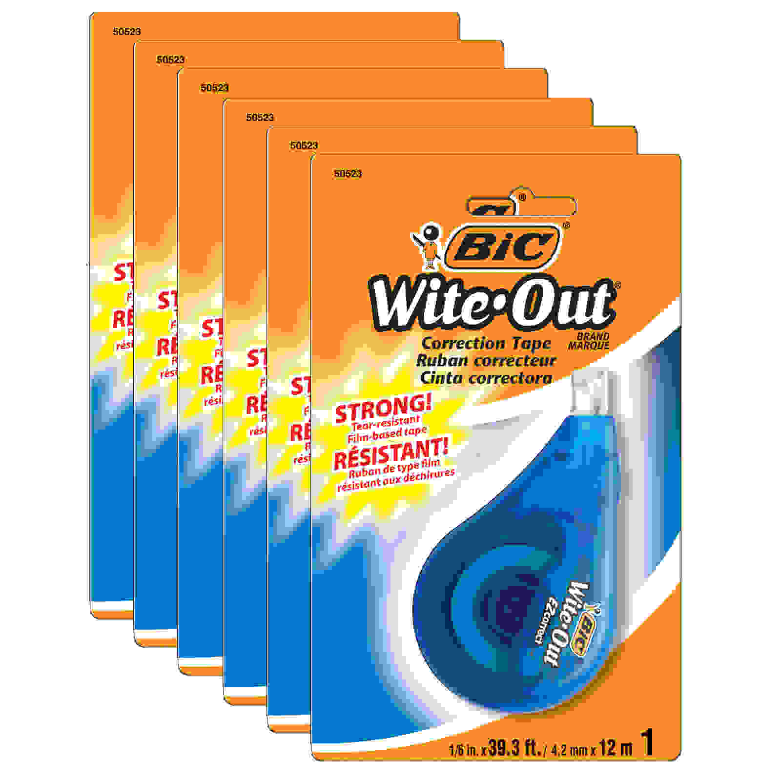 Wite-Out EZ Correct Correction Tape, Pack of 6