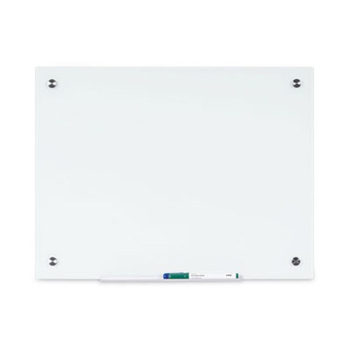 Magnetic Glass Dry Erase Board, 75 x 52 x 2, Opaque White