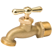 B & K 103-003 Hose Bibb, 1/2 in MPT Inlet, 3/4 in Male Hose Thread Outlet, 125 psi, Brass