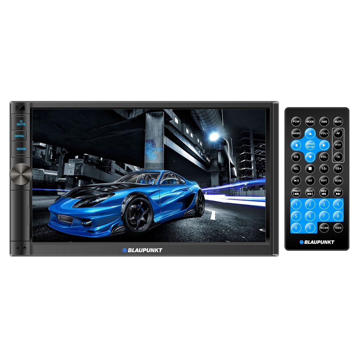 Blaupunkt 7GC Double DIN MECHLESS Fixed Face Touchscreen Receiver with PhoneLink Bluetooth USB/SD I