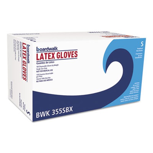 General Purpose Powdered Latex Gloves, Small, Natural, 4 2/5 mil, 1000/Case