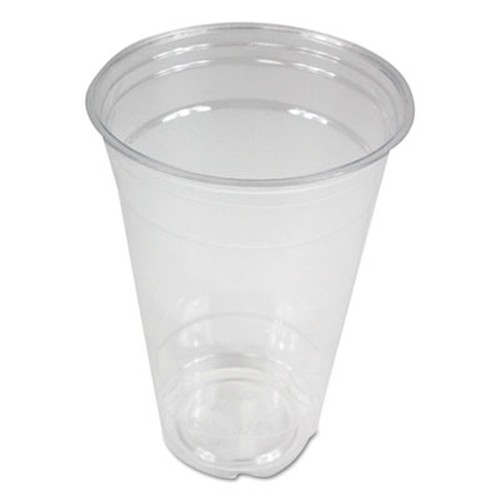 Clear Plastic Cold Cups, 20 oz, PET, 1000/Case