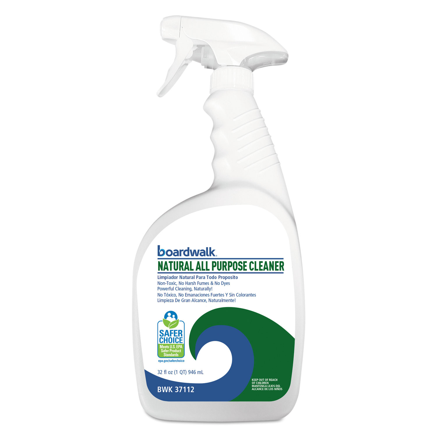 Natural All Purpose Cleaner, Unscented, 32 oz Spray Bottle, 12/Case