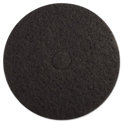 Standard Floor Pads, 19" Diameter, Black, 5/Case