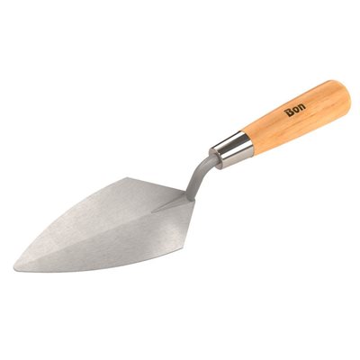 STAINLESS STEEL POINTING TROWEL - 5 1/2" WITH WOOD HANDLE