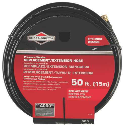 BRIGGS & STRATTON PRESSURE WASHER REPLACEMENT/EXTENSION HOSE, 50 FT.