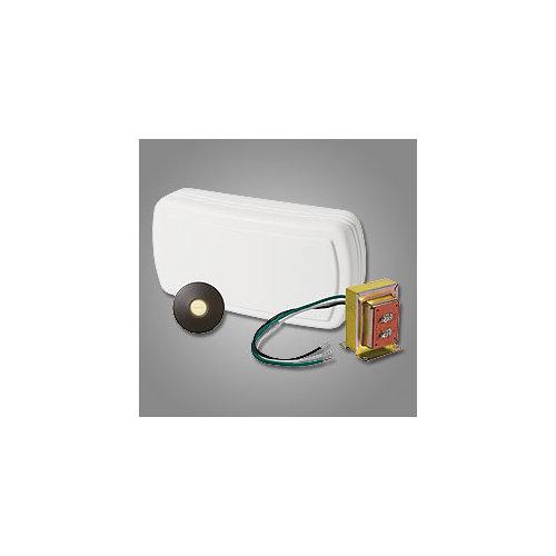 Chime with One Lighted Stucco Push Button and One Standard Transformer, Oil Rubbed Bronze