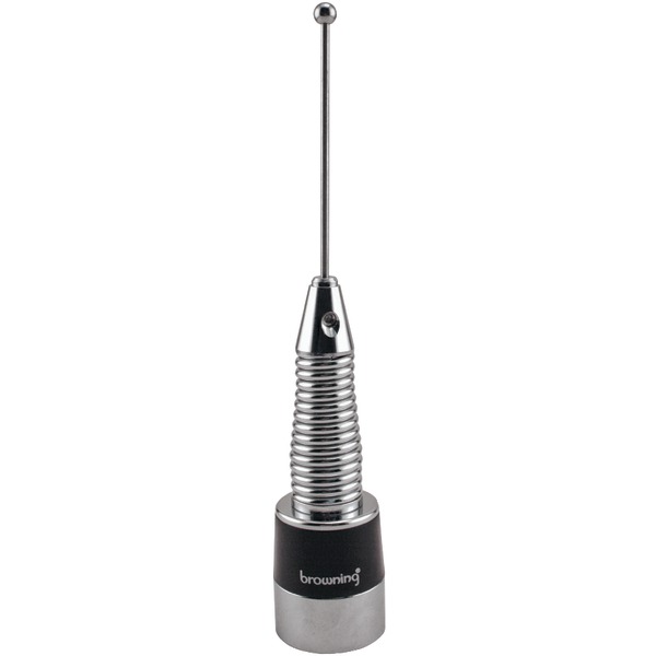 BROWNING BR-167-S 136MHz-174MHz VHF Pretuned Unity Gain Land Mobile NMO Antenna (Stainless Steel)