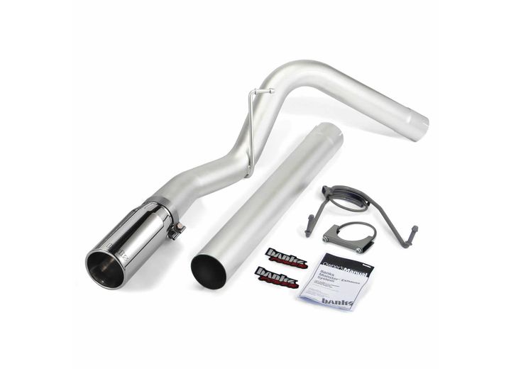 2014-17 RAM 6.7L MONSTER EXHAUST, SINGLE, S/S-CHROME TIP, CCSB