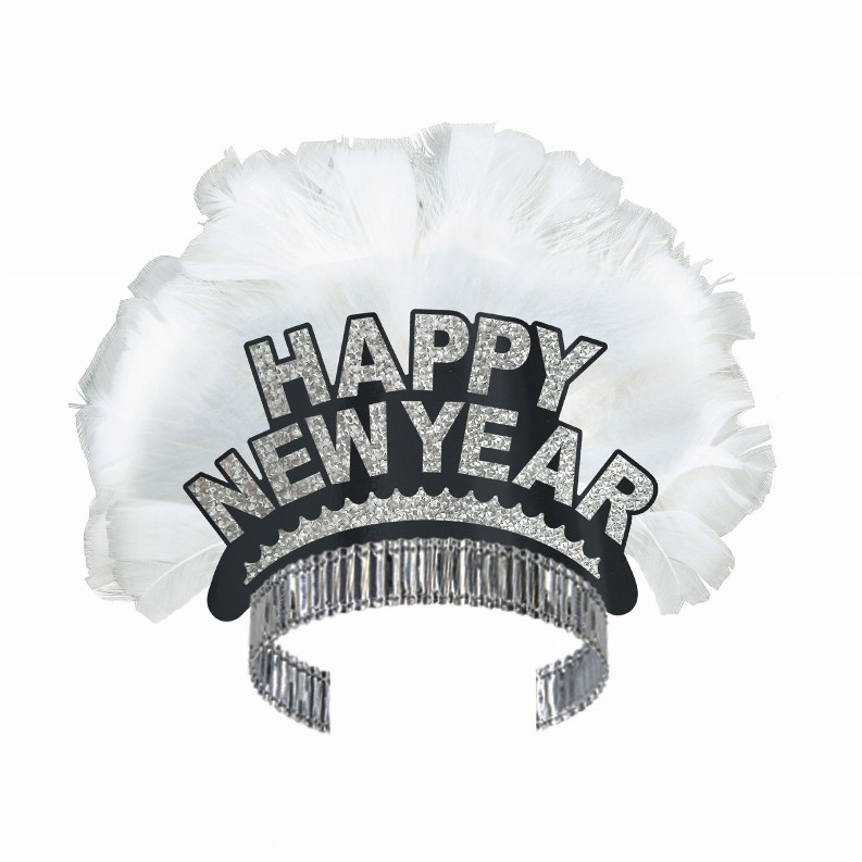 Spread Feathered  - New Years Silver HNY Bird Of Paradise Tiara