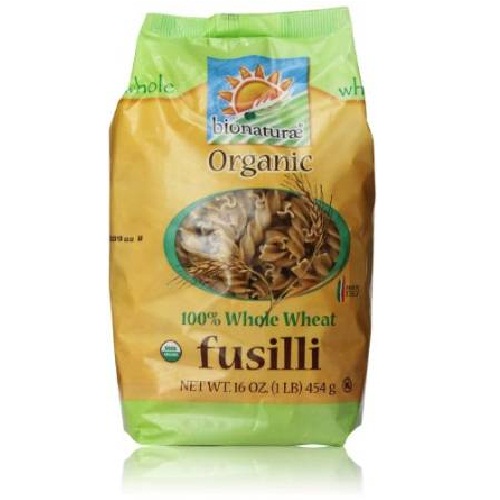 Bionaturae Fusilli Whole Wheat Pasta (12x16 Oz)