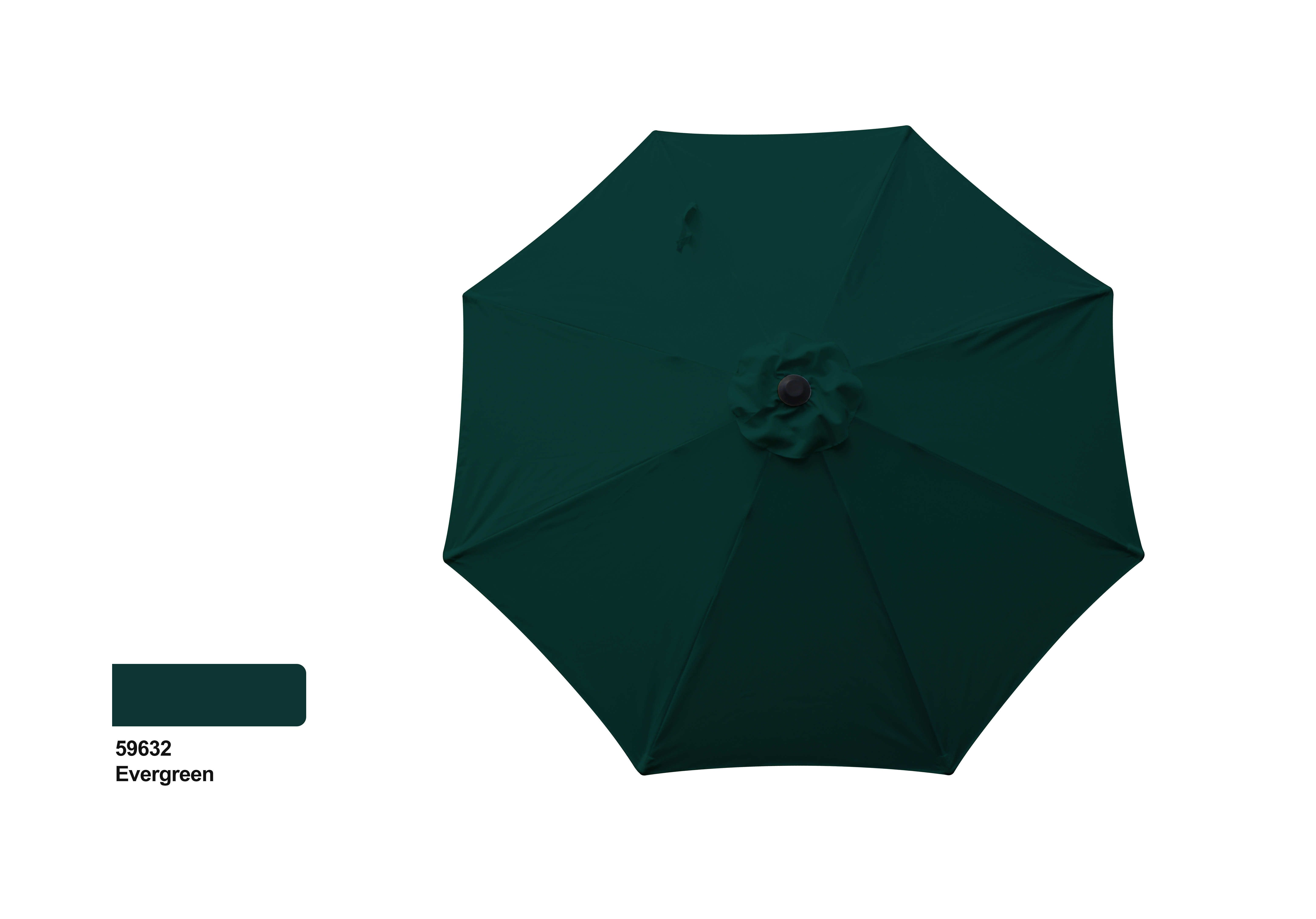 Evergreen - 9' Aluminum Market Umbrella