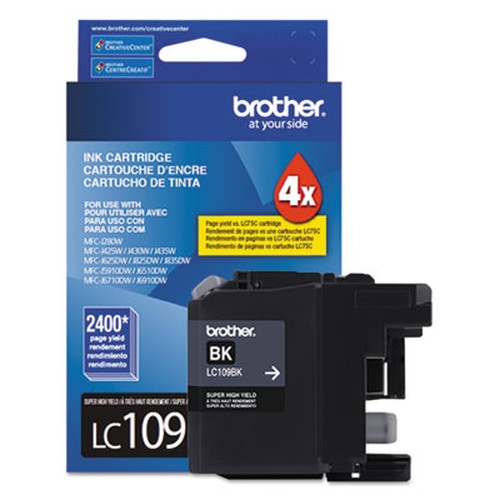 Brother Genuine Innobella LC109BK Super High Yield Black Ink Cartridge - Inkjet - Super High Yield - 2400 Pages - Black - 1 Each
