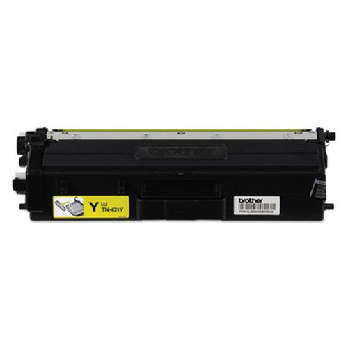 Brother TN431Y Original Standard Yield Laser Toner Cartridge - Yellow - 1 Each - 1800 Pages