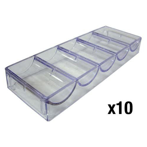 Acrylic Chip Tray 68mm - Pack of 10