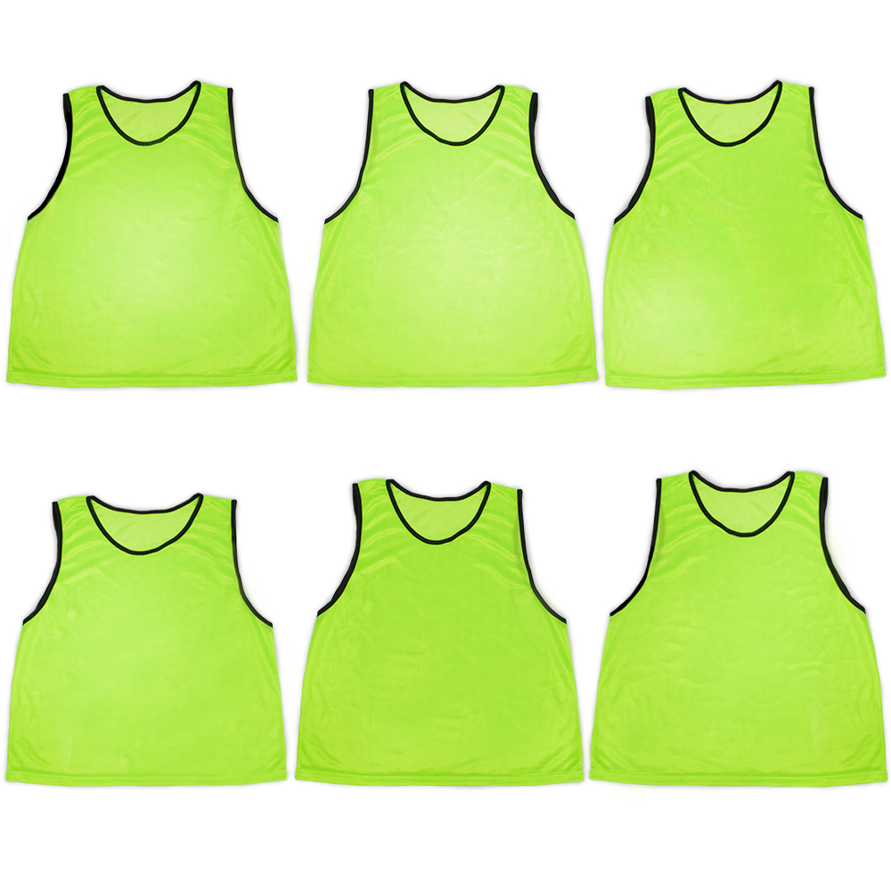 6-pack Adult Scrimmage Pinnies, Green