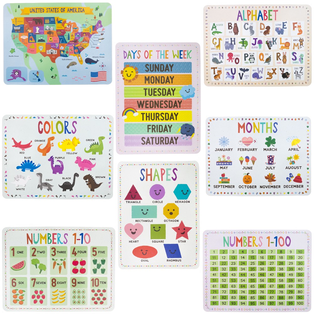 8-pack Classroom Posters 17'' x 22''