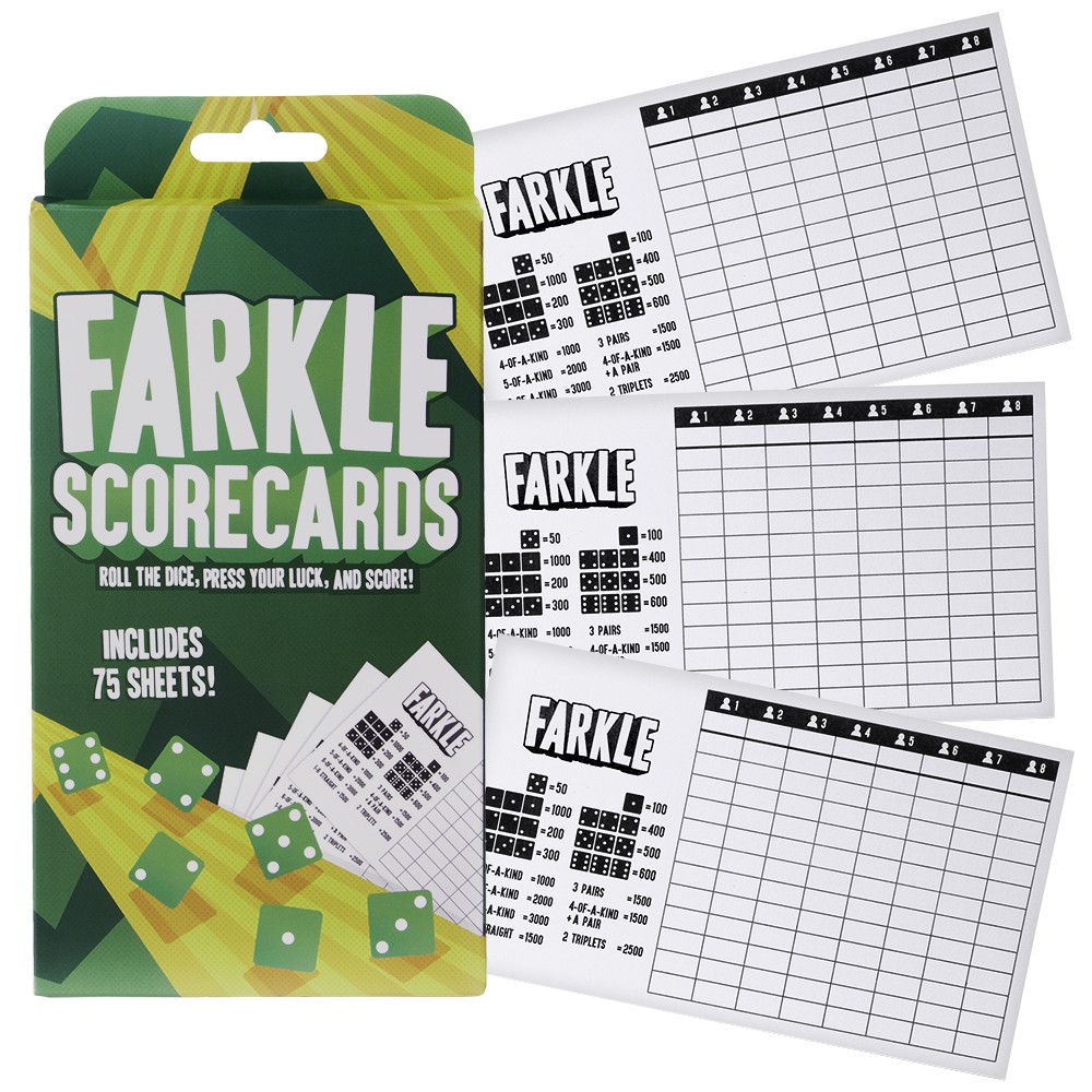 Farkle Scorecards, 75 Sheets