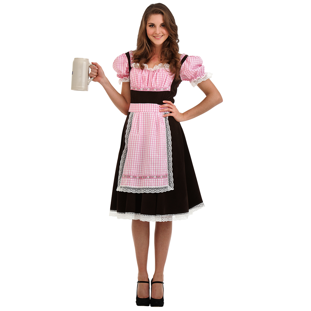 Bavarian Beer Maid Halloween Costume, Large