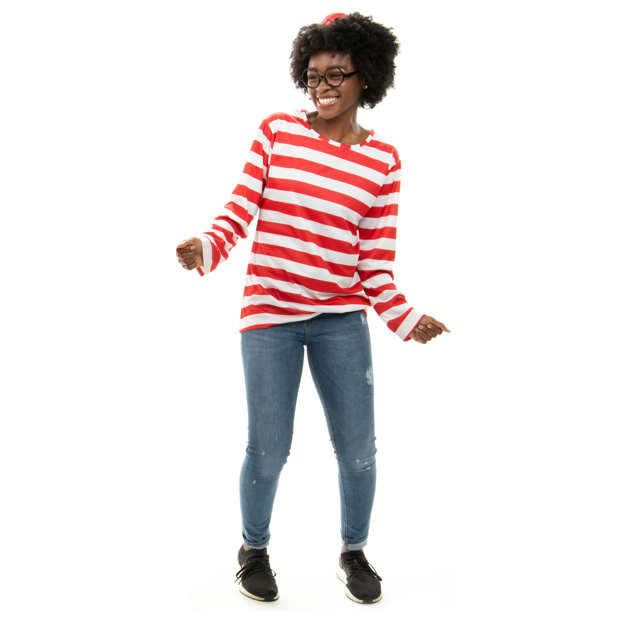 Where's Wally Halloween Costume - Women's Cosplay Outfit, M