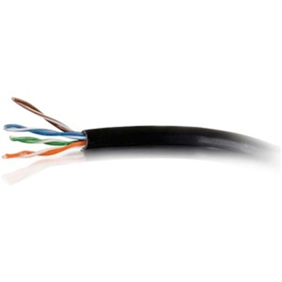 1000Ft Cat6 Solid Cable Black