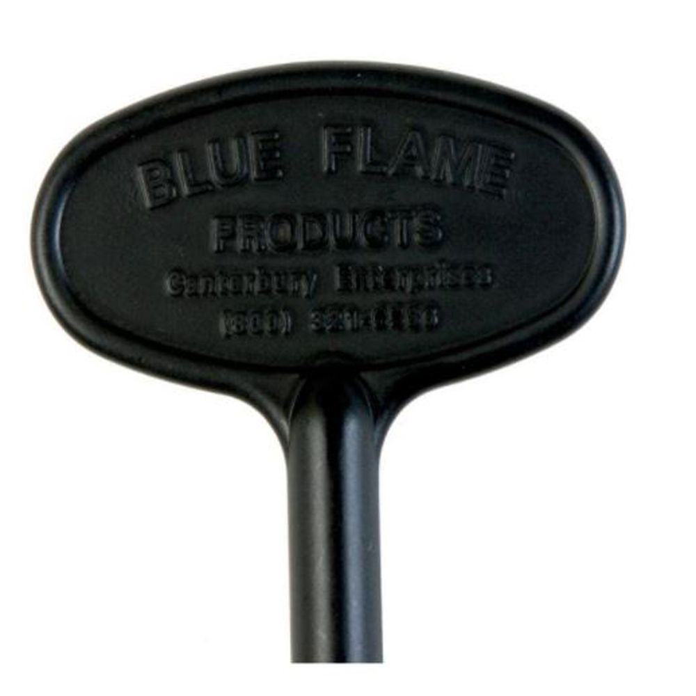 Blue Flame 3" Flat Black Universal Gas Valve Key - BF.KY.05
