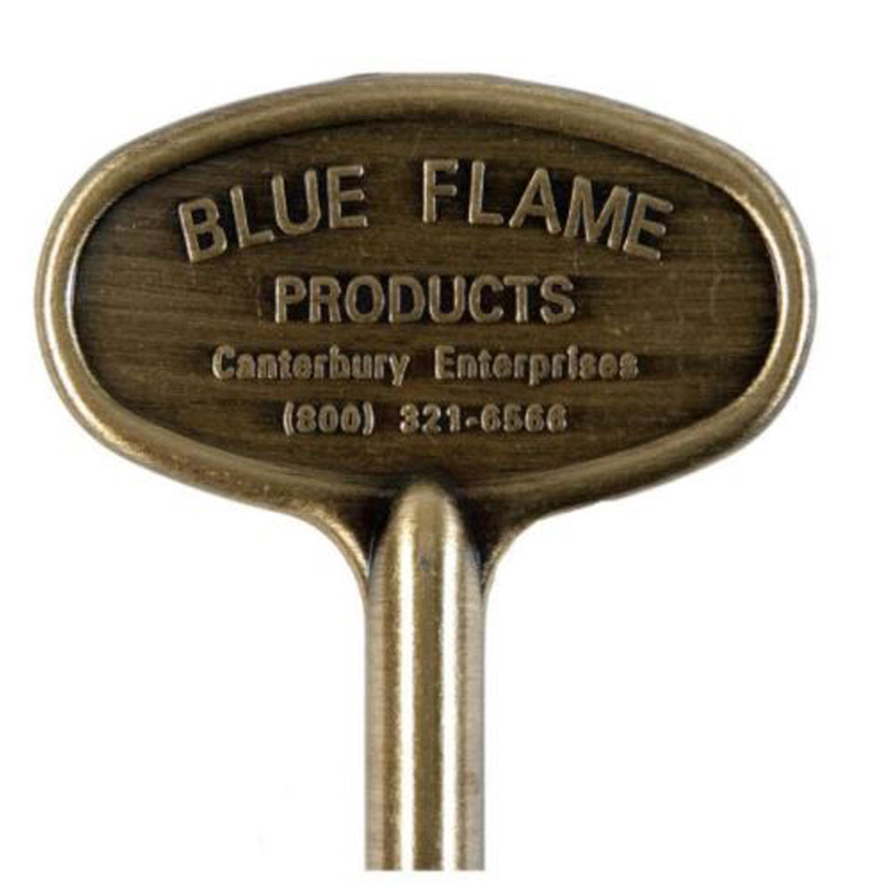 Blue Flame 8" Antique Brass Universal Gas Valve Key - NKY.8.04